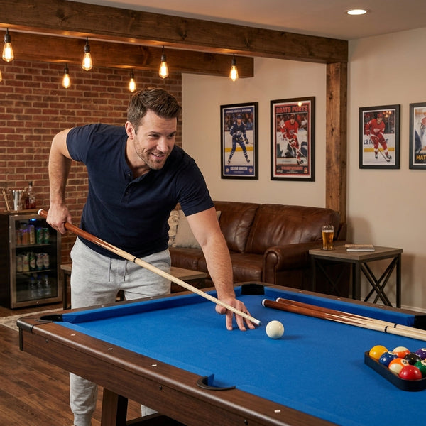 Pool Table Built for Game Rooms, 6-7 Ft Portable Design, Foldable Frame, Complete Set with Accessories