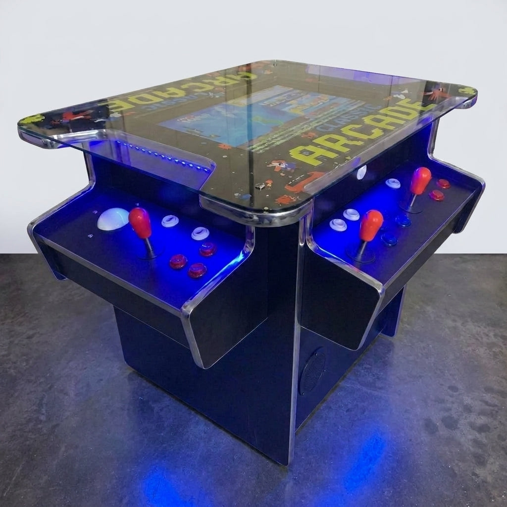 Cocktail Arcade Machine Built to Elevate Game Rooms, 3515 Classic Games, 22-Inch Screen, Dual Trackballs — Studio Shot