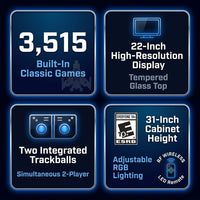 TRACKBALL Cocktail Arcade Machine 3515 Multi Cade Retro 3500 Games Cabinet — Results & Stats
