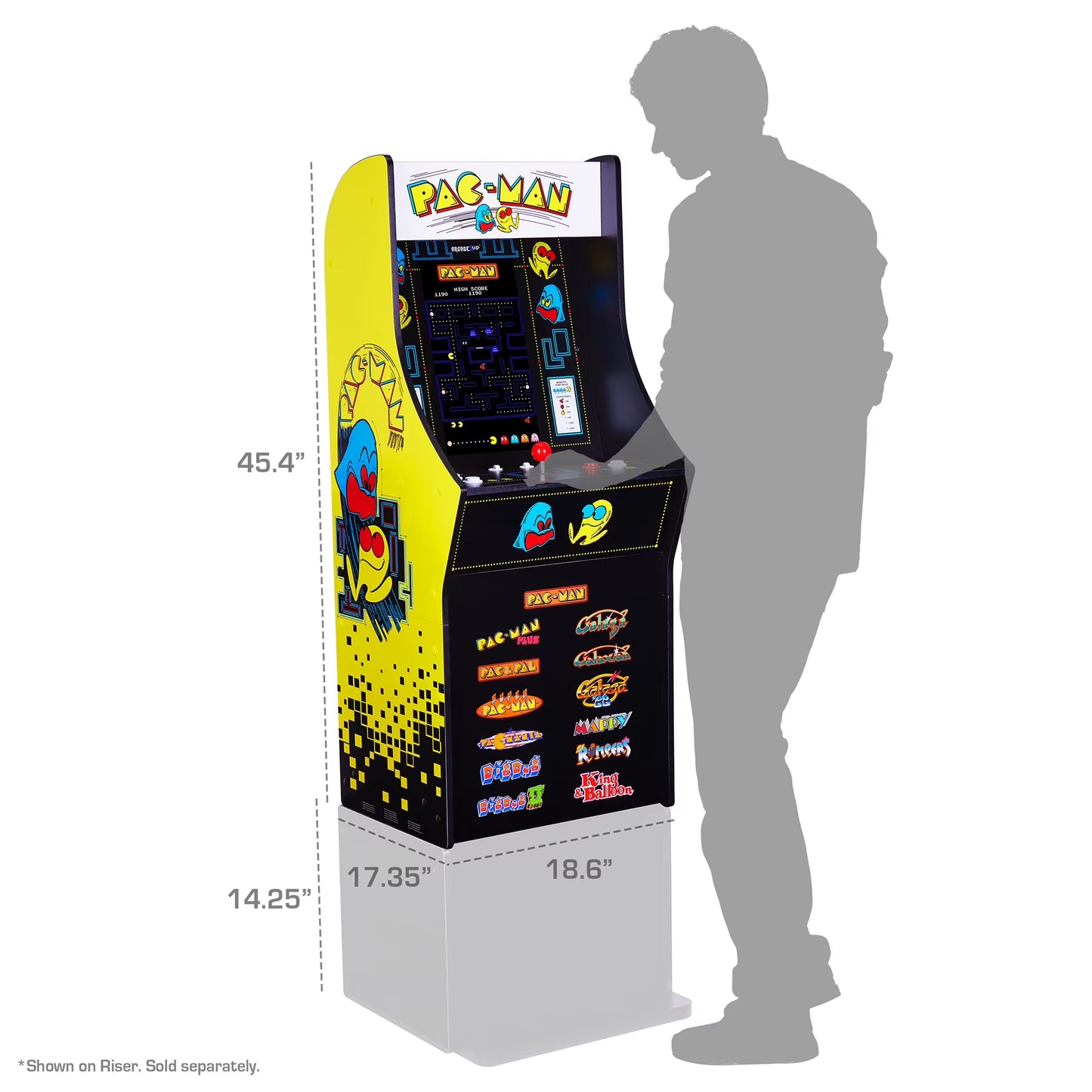 Arcade Machine PAC‑MAN, 13 Classic Video Games