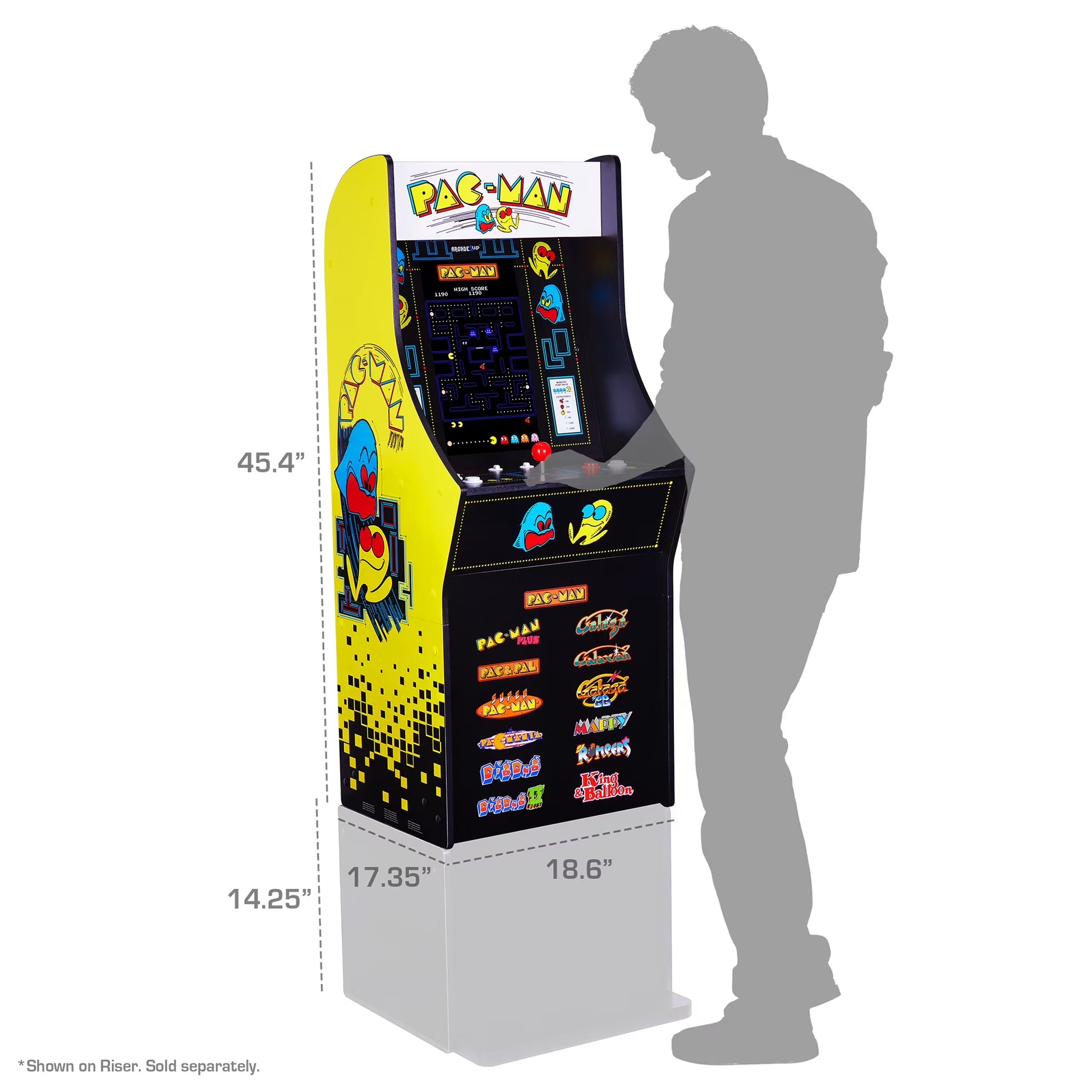 Arcade Machine PAC‑MAN, 13 Classic Video Games
